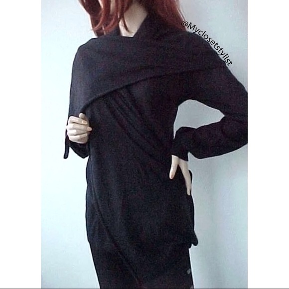 DOLCE & GABBANA CASHMERE Black Wrap Runway Sweater! $2850 NWT NEW w Tag Top OS S - Picture 2 of 8